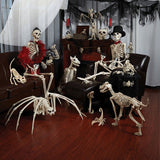 New Skeleton Dragon Dog Animal 100% Plastic Animal Skeleton Bones Horror Halloween Prop Animal Horror House Party Decoration