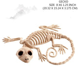 New Skeleton Dragon Dog Animal 100% Plastic Animal Skeleton Bones Horror Halloween Prop Animal Horror House Party Decoration