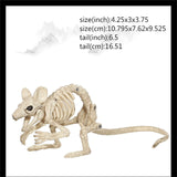 New Skeleton Dragon Dog Animal 100% Plastic Animal Skeleton Bones Horror Halloween Prop Animal Horror House Party Decoration