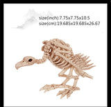 New Skeleton Dragon Dog Animal 100% Plastic Animal Skeleton Bones Horror Halloween Prop Animal Horror House Party Decoration