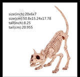 New Skeleton Dragon Dog Animal 100% Plastic Animal Skeleton Bones Horror Halloween Prop Animal Horror House Party Decoration