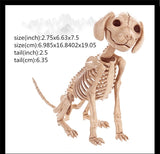 New Skeleton Dragon Dog Animal 100% Plastic Animal Skeleton Bones Horror Halloween Prop Animal Horror House Party Decoration