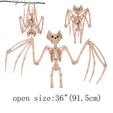 New Skeleton Dragon Dog Animal 100% Plastic Animal Skeleton Bones Horror Halloween Prop Animal Horror House Party Decoration