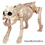 New Skeleton Dragon Dog Animal 100% Plastic Animal Skeleton Bones Horror Halloween Prop Animal Horror House Party Decoration