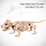 New Skeleton Dragon Dog Animal 100% Plastic Animal Skeleton Bones Horror Halloween Prop Animal Horror House Party Decoration