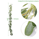 MEIDDING Artificial Green Eucalyptus Garland Leaves Vine Fake Vines Rattan Artificial Plants Ivy Wreath Wall Decor Wedding Decor