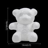 DIY Modelling Polystyrene Foam Filled with Rose Bear Mold Teddy Valentines Day Gifts 150Flower Birthday Party Wedding Decoration