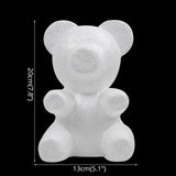 DIY Modelling Polystyrene Foam Filled with Rose Bear Mold Teddy Valentines Day Gifts 150Flower Birthday Party Wedding Decoration
