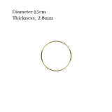 10-40cm Metal Ring Hanging Garland Gold Metal Dream Catcher Ring DIY Flower Wreath Hoop Baby Shower Wedding Decorations