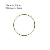 10-40cm Metal Ring Hanging Garland Gold Metal Dream Catcher Ring DIY Flower Wreath Hoop Baby Shower Wedding Decorations