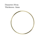 10-40cm Metal Ring Hanging Garland Gold Metal Dream Catcher Ring DIY Flower Wreath Hoop Baby Shower Wedding Decorations